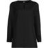 Women's Stretch Broadcloth Long Sleeve Split Neck Tunic, Front