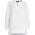 Women's Stretch Broadcloth Long Sleeve Split Neck Tunic, Front
