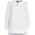 Women's Stretch Broadcloth Long Sleeve Split Neck Tunic, Front