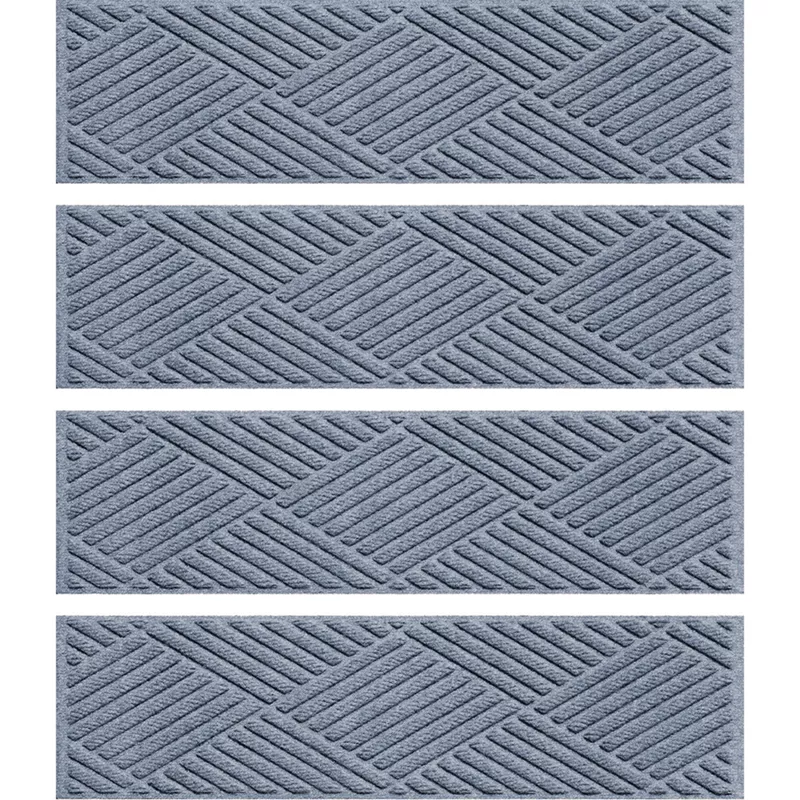 Matterly 8.5" x 30" Diamonds Waterhog® Stair Treads - Set of 4, alternative image