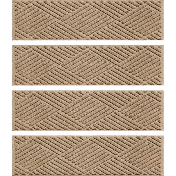 Matterly 8.5" x 30" Diamonds Waterhog® Stair Treads - Set of 4 - primary