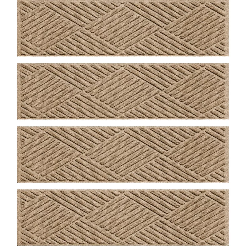 Matterly 8.5" x 30" Diamonds Waterhog® Stair Treads - Set of 4, alternative image