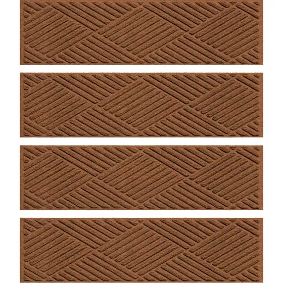Matterly 8.5" x 30" Diamonds Waterhog® Stair Treads - Set of 4 - primary