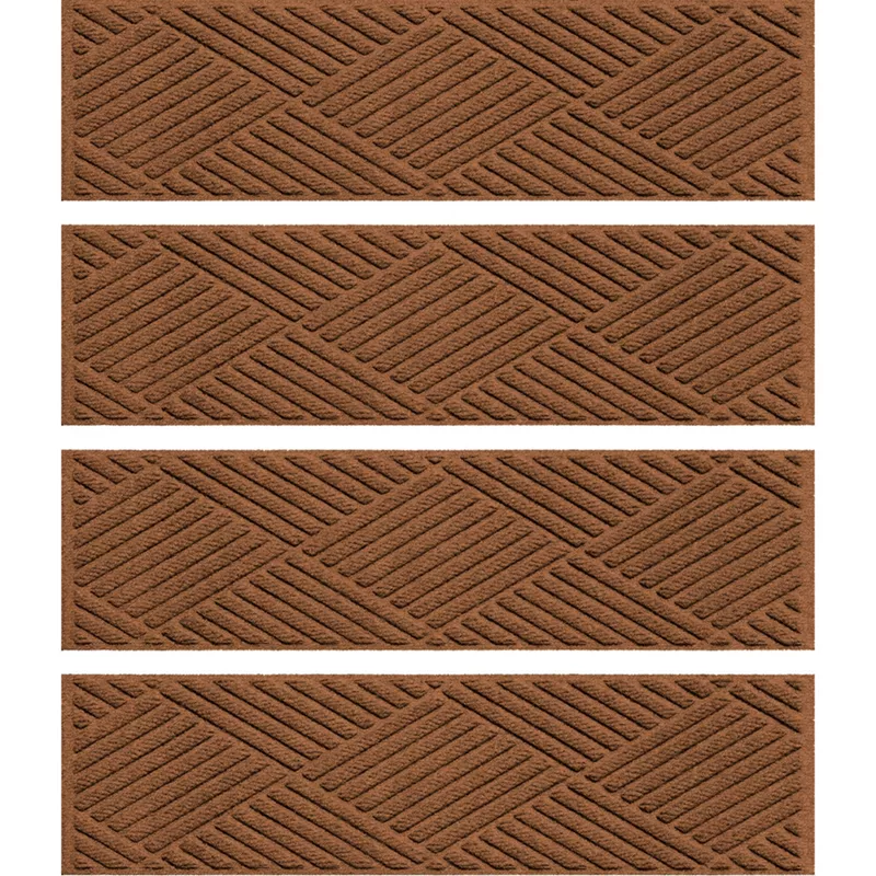 Matterly 8.5" x 30" Diamonds Waterhog® Stair Treads - Set of 4, alternative image