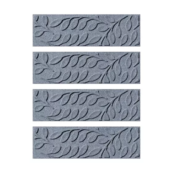Matterly 8.5" x 30" Brittany Leaf Waterhog® Stair Treads - Set of 4 - primary