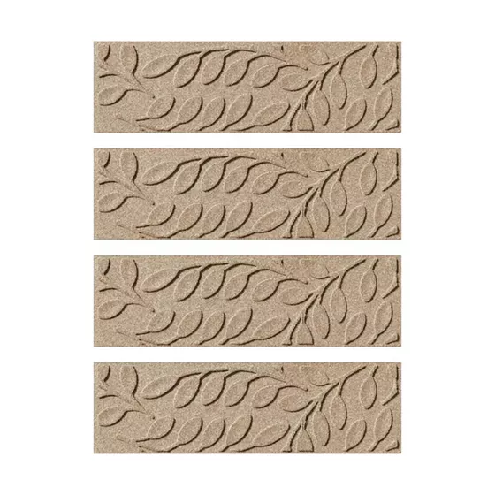 Matterly 8.5" x 30" Brittany Leaf Waterhog® Stair Treads - Set of 4 - primary