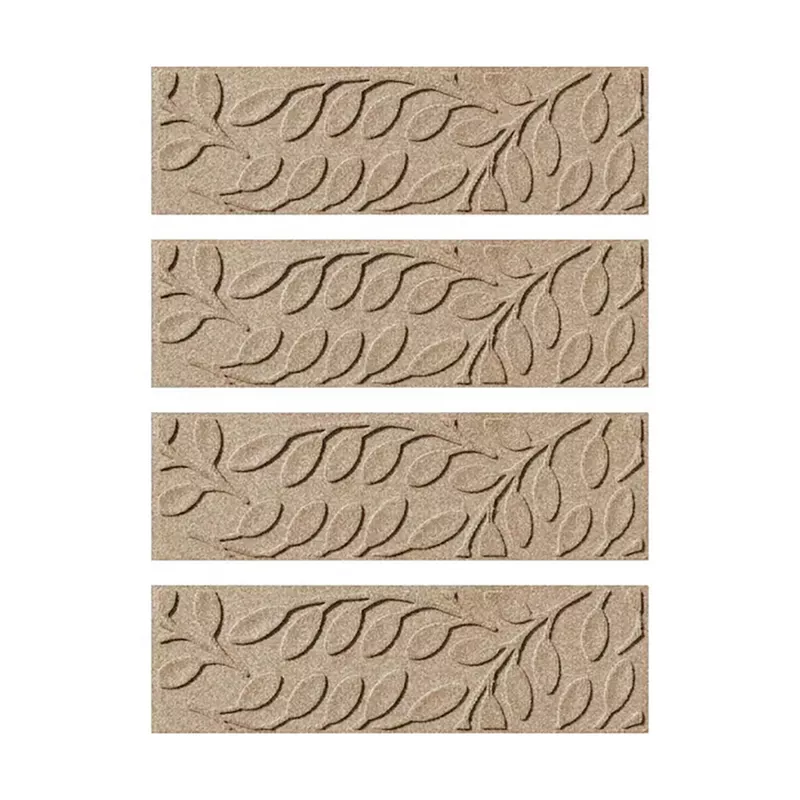 Matterly 8.5" x 30" Brittany Leaf Waterhog® Stair Treads - Set of 4, alternative image