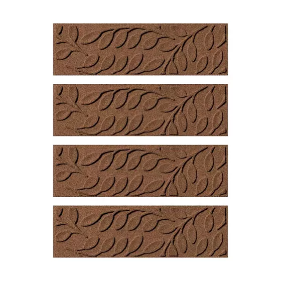 Matterly 8.5" x 30" Brittany Leaf Waterhog® Stair Treads - Set of 4 - primary