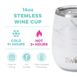 Swig Life Marble Print Insulated 14 oz Wine Tumbler and 22 oz Travel Mug Set, alternative image
