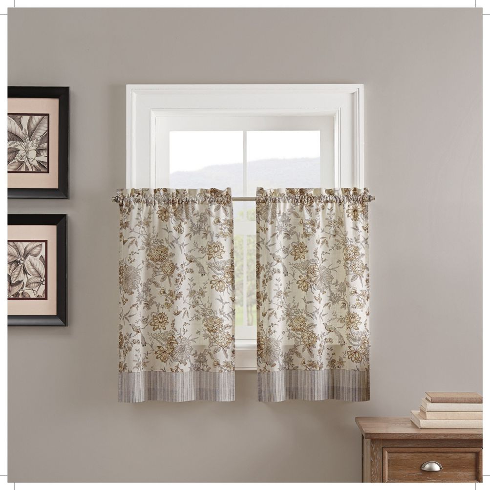 Traditions by Waverly Navarra Floral Window Curtain Valance