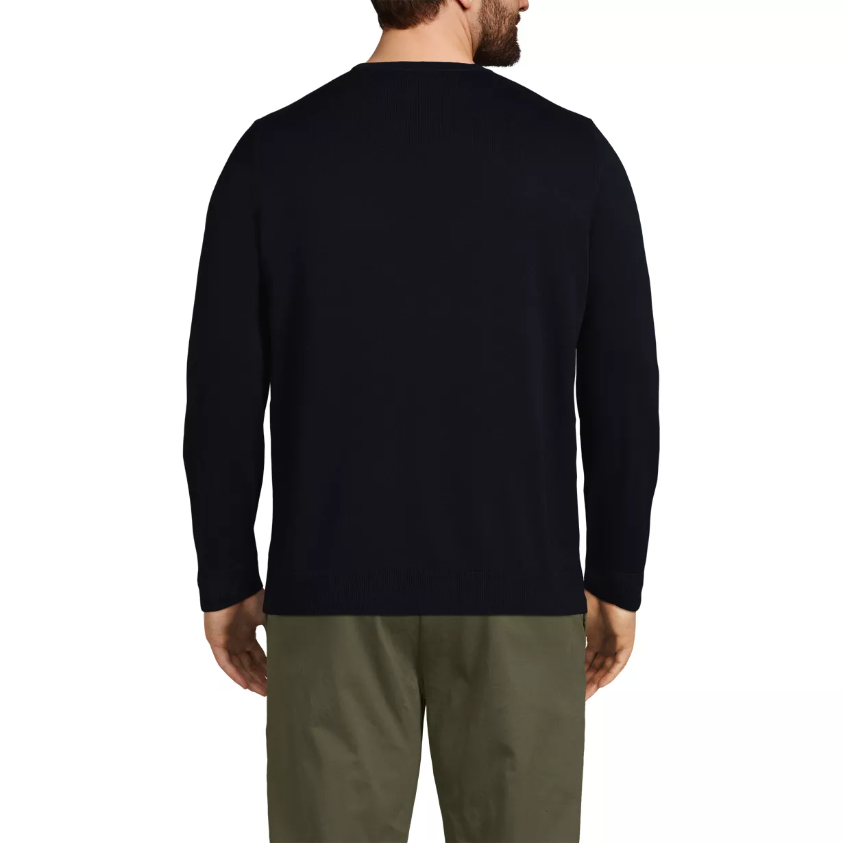 Men's Fine Gauge Cotton Crew Neck Sweater