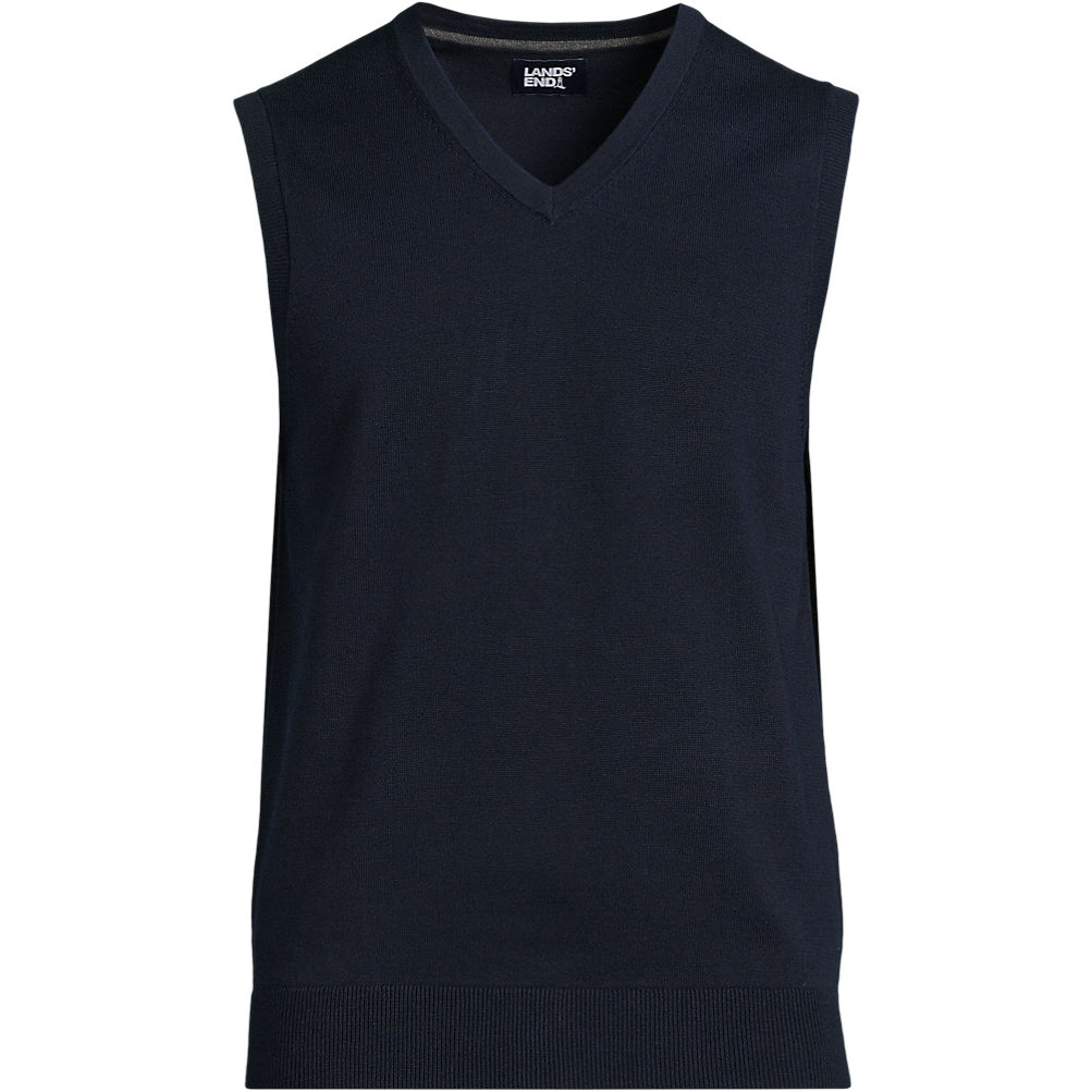 Men's Fine Gauge Cotton Vest | Lands' End Men's Fine Gauge Cotton Vest | Lands' End