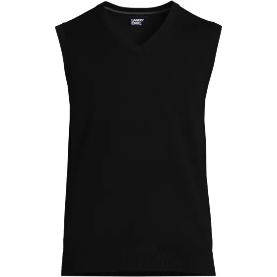 Men's Tall Fine Gauge Cotton Vest - primary