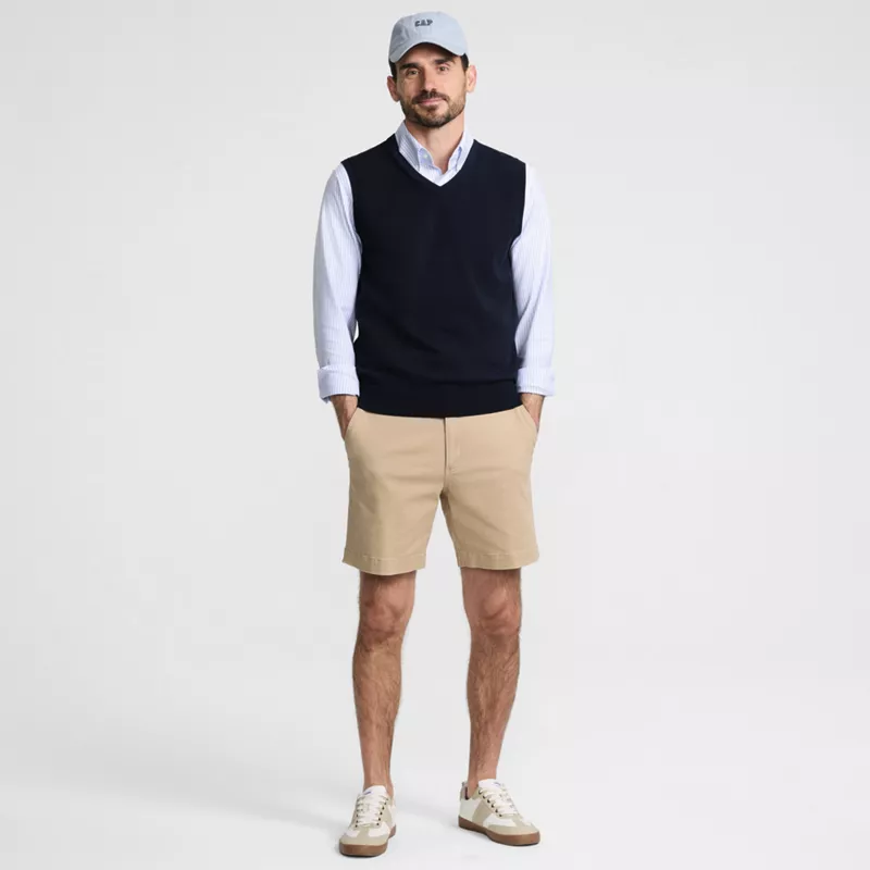 Men's Fine Gauge Cotton Vest, alternative image