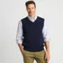 Men's Fine Gauge Cotton Vest, Front