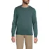 Men's Fine Gauge Cotton Crew Neck Sweater, Front