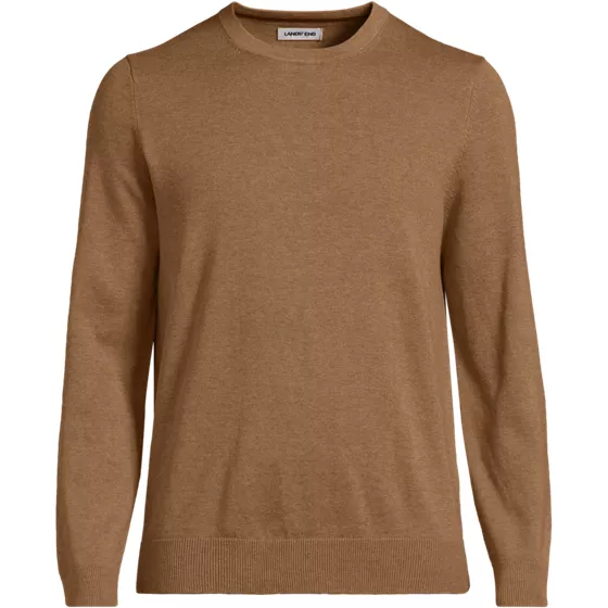 Men's Fine Gauge Cotton Crew Neck Sweater - primary