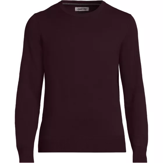 Men's Fine Gauge Cotton Crew Neck Sweater - primary