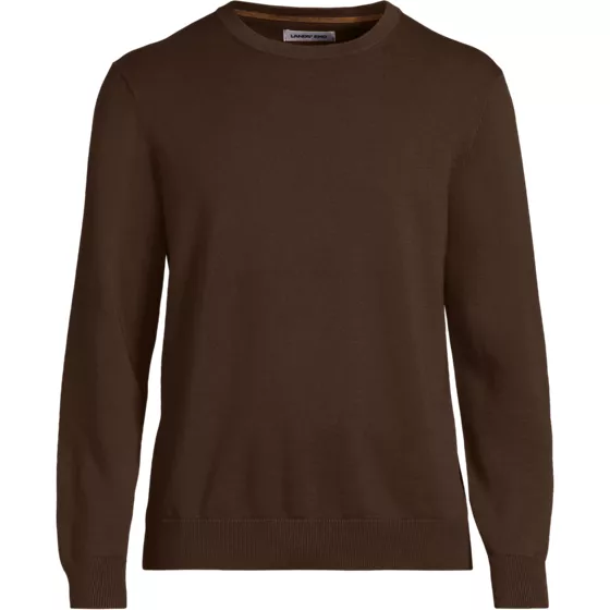 Men's Fine Gauge Cotton Crew Neck Sweater - primary