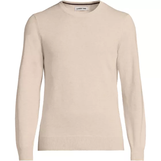 Men's Fine Gauge Cotton Crew Neck Sweater - primary
