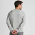 Men's Fine Gauge Cotton Crew Neck Sweater, Back