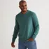 Men's Fine Gauge Cotton Crew Neck Sweater, Front