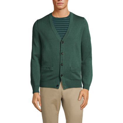 Men's Fine Gauge Cotton Cardigan - image 4