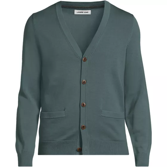 Men's Fine Gauge Cotton Cardigan - primary