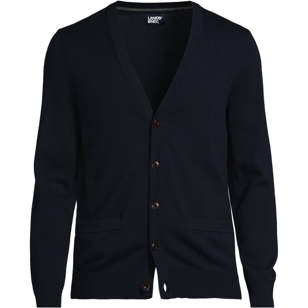 Men s Fine Gauge Cotton Cardigan