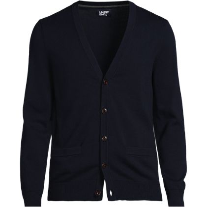 Men's Fine Gauge Cotton Cardigan - primary