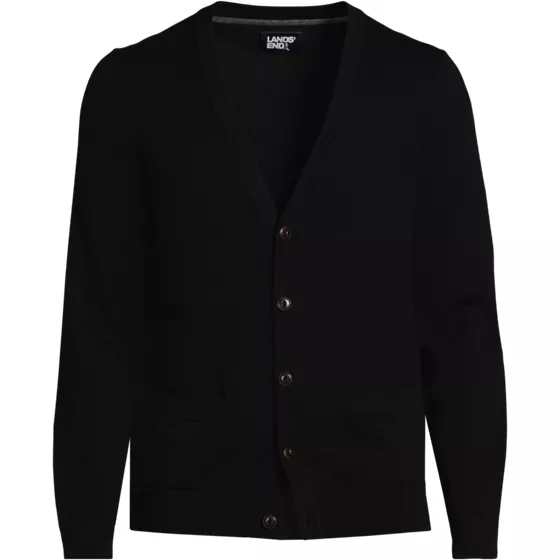 Men's Tall Fine Gauge Cotton Cardigan - primary