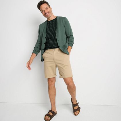 Men's Fine Gauge Cotton Cardigan - primary