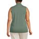 Women's Plus Size Lightweight Jersey Skimming Sleeveless Mock Neck, Back