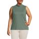 Women's Plus Size Lightweight Jersey Skimming Sleeveless Mock Neck, Front