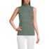 Women's Lightweight Jersey Skimming Sleeveless Mock Neck, Front