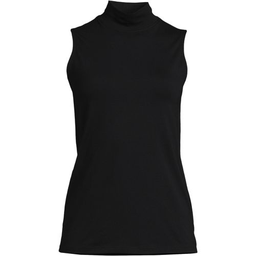 Women's Black Mock Turtlenecks | Lands' End