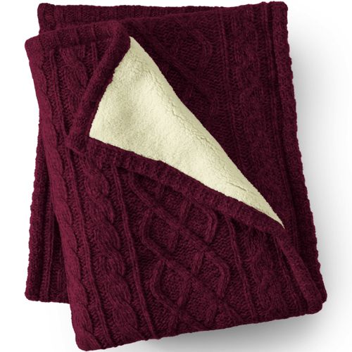 Saro Lifestyle Knitted Christmas Throw Blanket