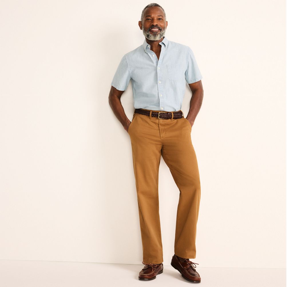 Men's Traditional Fit Travel Kit Chino Pants Lands' End