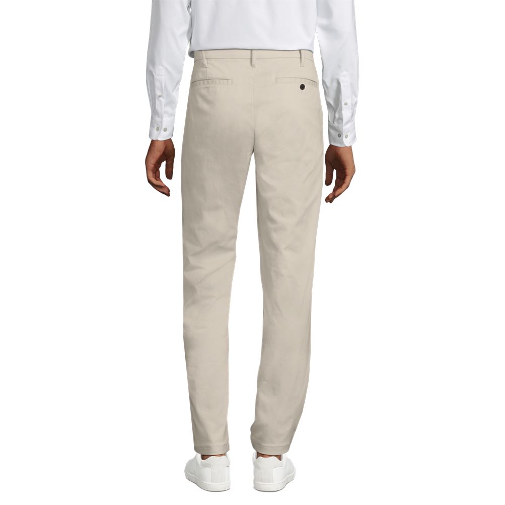 Men's Traditional Fit Comfort Waist Travel Kit Chino Pants Lands