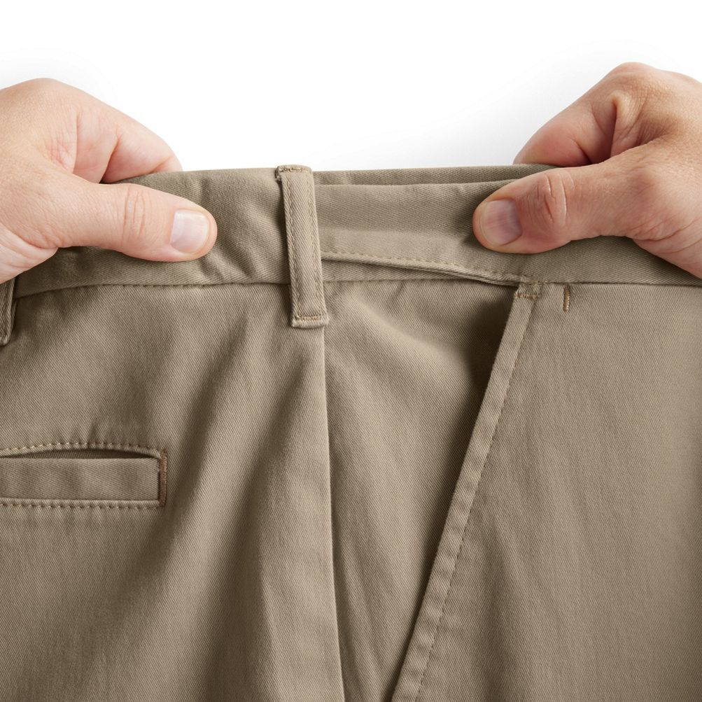 Men's Traditional Fit Comfort Waist Travel Kit 5 Pocket Pants