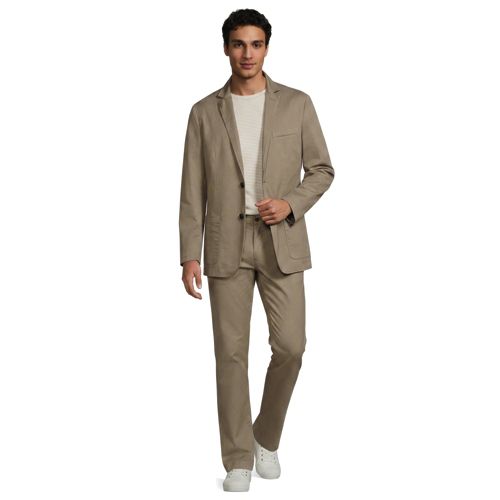 Mens Chino Rayon Interlock Dobby Blazers & Suit Jackets | Lands' End