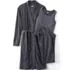 Women's Cozy 3 Piece Pajama Set - Robe Top and Pants, Front