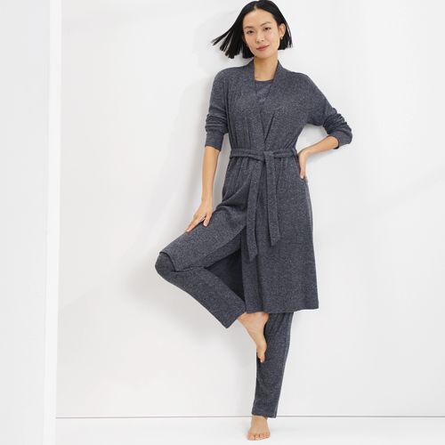 HUE Women's Lounge Wrap, Medium Grey Heather, Small-Medium at  Women's  Clothing store