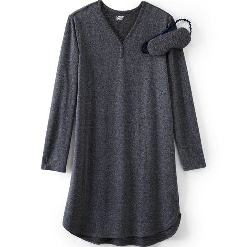 Casual Nights Women's Long Sleeve Micro Fleece Cozy Night Gown