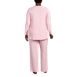 Women's Plus Size Cozy 2 Piece Pajama Set - Long Sleeve Top and Pants, Back
