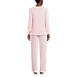 Women's Cozy 2 Piece Pajama Set - Long Sleeve Top and Pants, Back