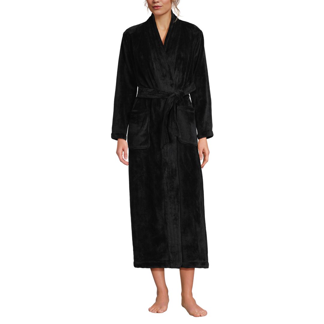 Women's Cozy Plush Long Wrap Robe