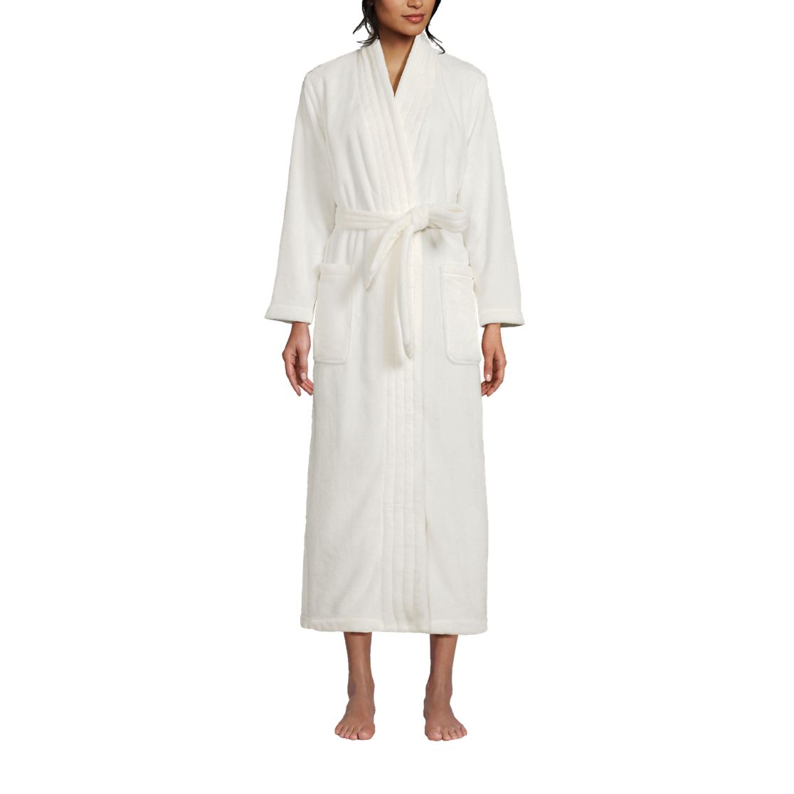 Women's Cozy Plush Long Wrap Robe