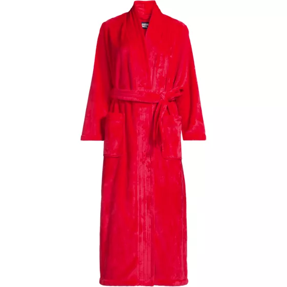 Women's Cozy Plush Long Wrap Robe - primary