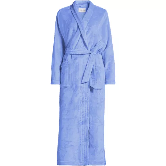 Women's Plus Size Cozy Plush Long Wrap Robe - primary
